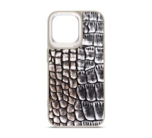 Чохол до мобільного телефона Harder Glamorous Croco Apple iPhone 14 Pro Max Grey Gold (ARM76774)