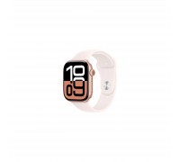 Смарт-годинник Apple Watch Series 10 GPS 46mm Rose Gold Aluminium Case with Light Blush Sport Band - S/M (MWWT3QH/A)