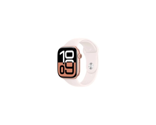 Смарт-годинник Apple Watch Series 10 GPS 46mm Rose Gold Aluminium Case with Light Blush Sport Band - S/M (MWWT3QH/A)