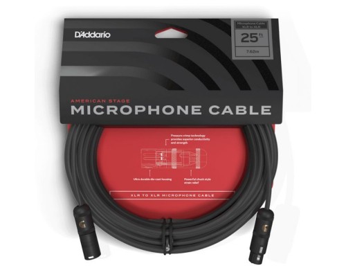 Мікрофонний кабель D'Addario American Stage Microphone Cable 7.5m (PW-AMSM-25)