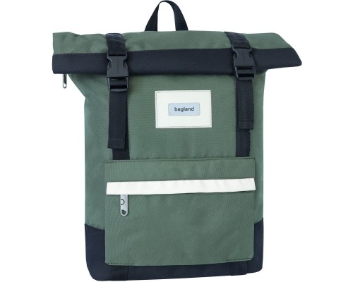 Рюкзак для ноутбука Bagland 15" Holder 25L, roll top, 0051666, khaki/black (1065919119)