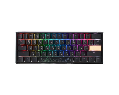 Клавіатура Ducky One 3 Mini Cherry MX Red RGB UA USB Black (DKON2161ST-RUAPXCLAWSC1)