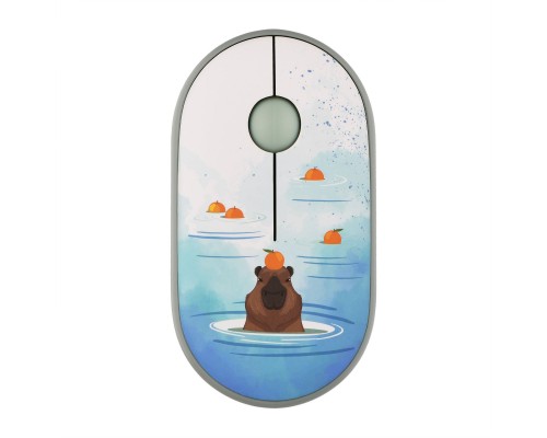 Мишка 2E MF300 CAPYBARATANGERINE Silent Wireless/Bluetooth Green (2E-MF300WCAPIBARAGN)