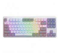 Клавіатура Hator Rockfall 3 Mecha TKL QMK/VIA Orange Wireless White (HTK851UA)