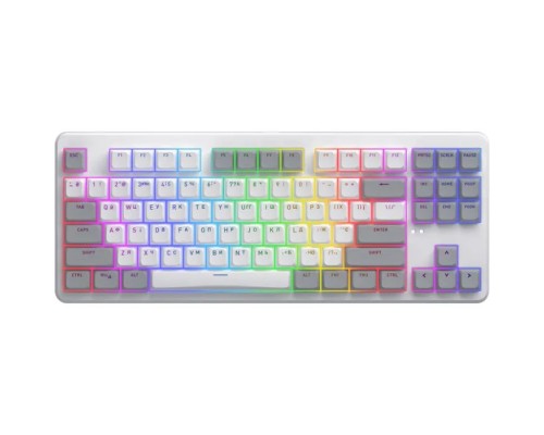 Клавіатура Hator Rockfall 3 Mecha TKL QMK/VIA Orange Wireless White (HTK851UA)