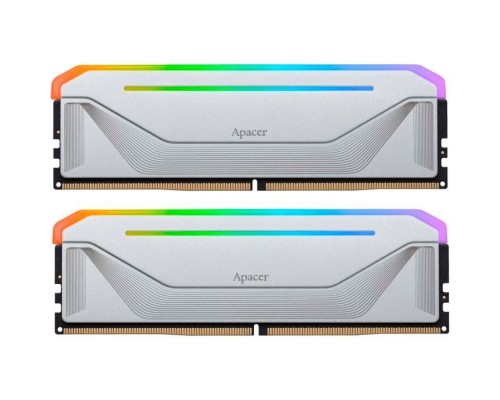 Модуль пам'яті для комп'ютера DDR5 32GB (2x16GB) 5200 MHz NOX RGB Silver Apacer (AH5U32G52C522NWAA-2)