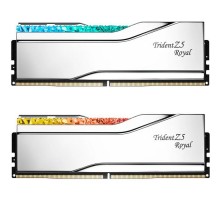 Модуль пам'яті для комп'ютера DDR5 32GB (2x16GB) 7200 MHz Trident Z5 Royal Silver G.Skill (F5-7200J3445G16GX2-TR5S)