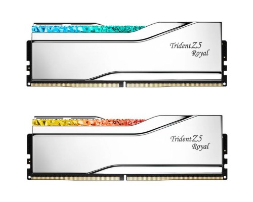 Модуль пам'яті для комп'ютера DDR5 32GB (2x16GB) 7200 MHz Trident Z5 Royal Silver G.Skill (F5-7200J3445G16GX2-TR5S)