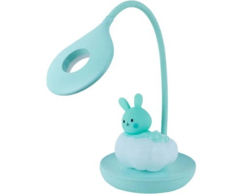Настільна лампа Kite Cloudy Bunny LED з акумулятором, зелена (K24-493-1-4)