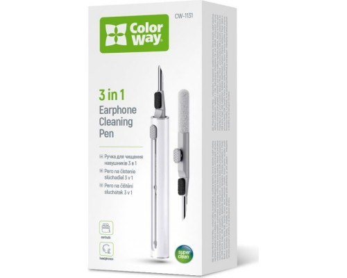 Універсальний чистячий набір ColorWay Cleaning Pen, for Earphones, 3 in 1 (CW-1131)