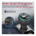 FM модулятор Promate PowerTune 38w USB-A OTG/USB-A QC3.0/USB-C PD Black (powertune-38w.black)