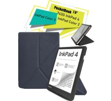 Чохол до електронної книги BeCover Ultra Slim Origami PocketBook 743G InkPad 4/InkPad Color 2/InkPad Color 3 (7.8") Deep Blue (713083)