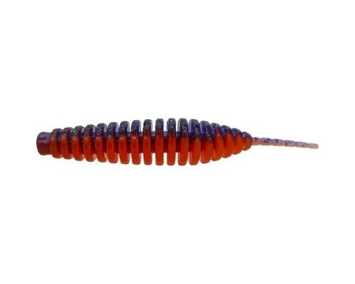 Силікон рибальський FishUP Tanta 2.5" 207 - Dark Violet/Orange (8шт/уп) (1864.14.54)