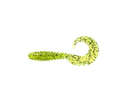 Силікон рибальський FishUP Fancy Grub 1" 055 - Chartreuse/Black (12шт/уп) (1862.02.28)