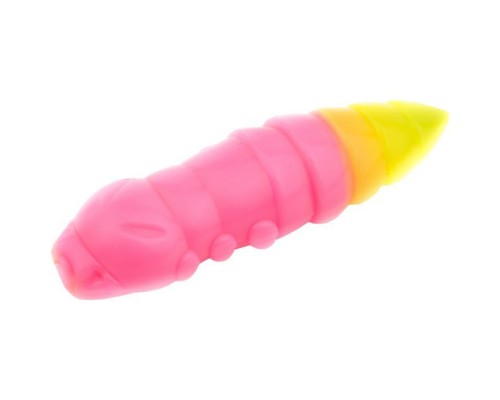 Силікон рибальський FishUP Pupa 1.5" 133 - Bubble Gum/Hot Chartreuse, cheese taste (8шт/уп) (1864.07.78)