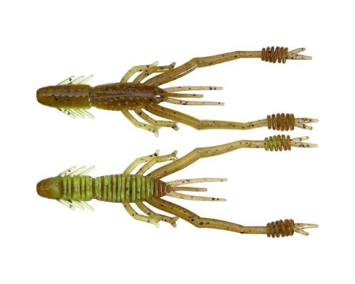 Силікон рибальський Reins Ring Shrimp 4" B08 Green Pumpkin Chart Melon (6 шт/уп.) (1552.09.14)