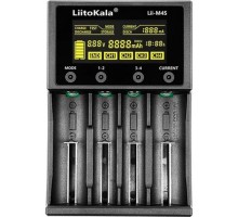 Зарядний пристрій для акумуляторів Liitokala 4 Slots, Type-C, LED disp, Li-ion 3.7V/1.2V, AA/AAA, 18650/26650/16340/14500/10440/18500 (Lii-M4S)