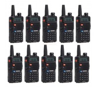 Портативна рація Baofeng UV-5R Black Ten Pack комплект 10 шт (2200000758972)