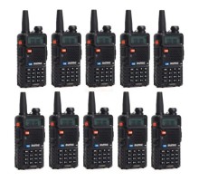 Портативна рація Baofeng UV-5R Black Ten Pack комплект 10 шт (2200000758972)
