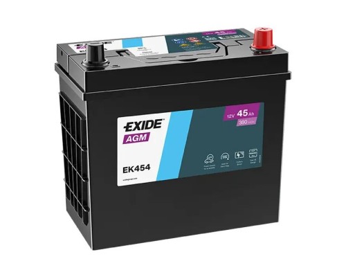 Акумулятор автомобільний EXIDE START-STOP AGM 45Ah ASIA Ев (-/+) (380EN) (EK454)