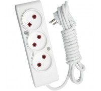Мережевий подовжувач TECCO 3м 3 поста white (8681277841293)
