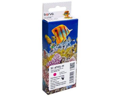 Картридж Barva Canon CLI-471M XL (0348C001) 715 c, Magenta (IC-471XL-M)