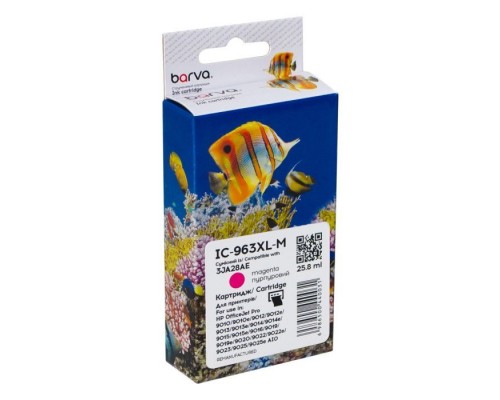 Картридж Barva HP 963XL (3JA24AE/3JA28AE) 1600 c, Magenta (IC-963XL-M)