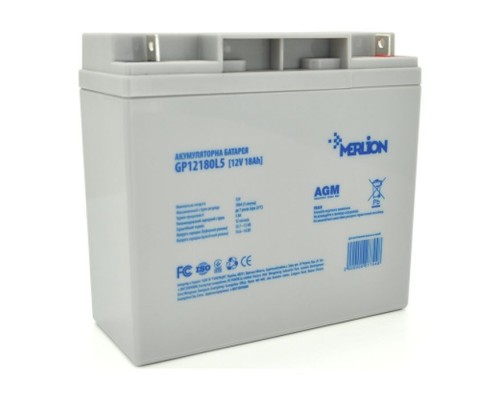 Батарея до ДБЖ Merlion 12V-18Ah (GP12180L5)