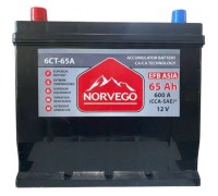 Акумулятор автомобільний NORVEGO ВЕСТА Asia EFB 65A +лів (1) (600 пуск)