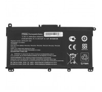 Акумулятор до ноутбука HP Pavilion 15-cd TF03XL, 3630mAh (41.9Wh), 3cell, 11.55V, Li-Pol AlSoft (A71015)