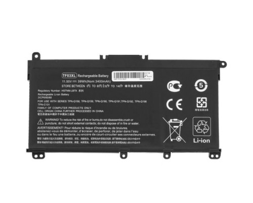 Акумулятор до ноутбука HP Pavilion 15-cd TF03XL, 3630mAh (41.9Wh), 3cell, 11.55V, Li-Pol AlSoft (A71015)
