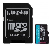 Карта пам'яті Kingston 256GB microSDXC сlass 10 UHS-I U3 V30 A2 Canvas Go Plus G4 (SDCG4/256GB)