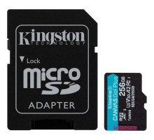 Карта пам'яті Kingston 256GB microSDXC сlass 10 UHS-I U3 V30 A2 Canvas Go Plus G4 (SDCG4/256GB)