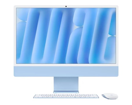 Комп'ютер Apple 24" iMac Retina 4.5K / Apple M4 (10-c/CPU, 10-c/GPU), 16, 256, Silver (MWV33UA/A)