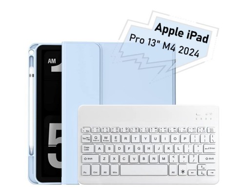 Чохол до планшета BeCover with keyboard Apple iPad Pro 13" M4 2024 Light Blue (713005)