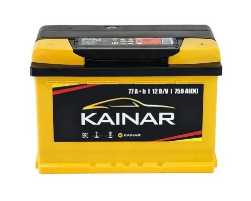 Акумулятор автомобільний KAINAR STANDART 77Ah Ев (-/+) (750EN) (077 260)