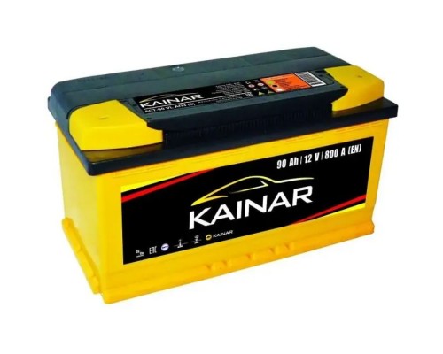 Акумулятор автомобільний KAINAR STANDART 90Ah Ев (-/+) (800EN) (090 260)