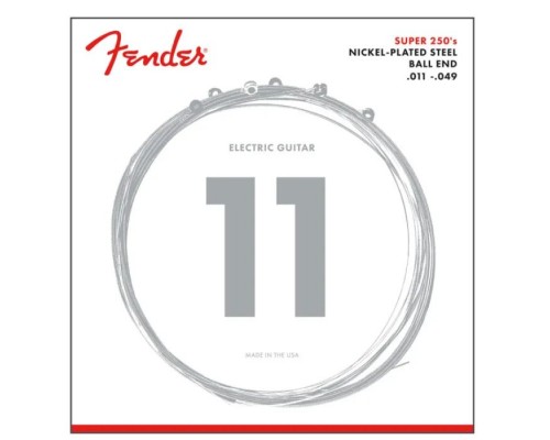 Струни для гітари Fender Super 250 Nickel-Plated Steel (11-49) (301342)