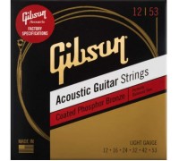 Струни для гітари Gibson SAG-CPB12 Coated Phosphor Bronze Acoustic Guitar Strings Light (12-53) (230472)