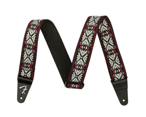 Ремінь для гітари Fender Strap 2" Pasadena Woven Red Snowflake (236929)