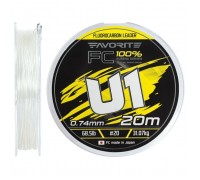 Флюорокарбон Favorite U1 FC 20m 20/0.74mm 68.5lb/31.07kg (1693.12.00)