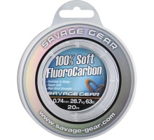Флюорокарбон Savage Gear Soft Fluorocarbon 15m 0.92mm 40.5kg Clear (1854.22.38)