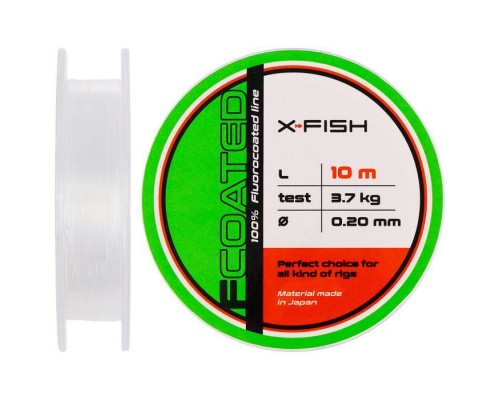 Флюорокарбон X-Fish FCoated 10m 0.20mm 3.7kg (1917.01.24)
