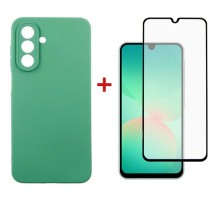 Чохол до мобільного телефона Dengos Kit Samsung Galaxy A26 Soft + glass (Mint) (DG-KM-139)