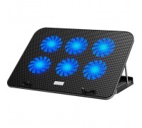 Підставка до ноутбука IceCoorel 10-15.6", 6*60mm 2500 RPM, 2*USB, 353x255x32mm, Black (A9)