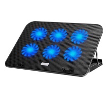 Підставка до ноутбука IceCoorel 10-15.6", 6*60mm 2500 RPM, 2*USB, 353x255x32mm, Black (A9)
