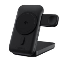 Батарея універсальна Choetech Magnetic Wireless 10000mAh 20W, PD, Qi-2 15W, USB-C, Lightning, Apple Watch charger (B750-CCBK)
