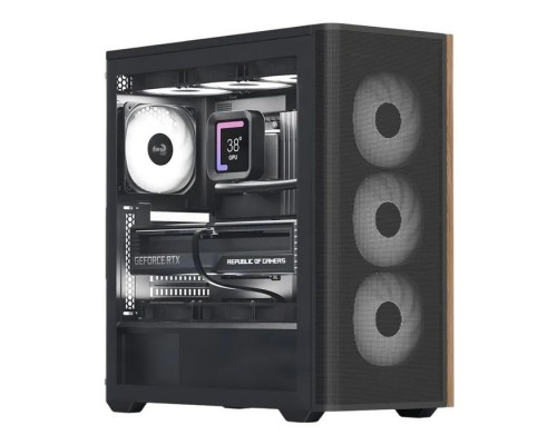 Корпус AeroCool D501A-G-BK-v2 Black (ACCM-DS01043.11)