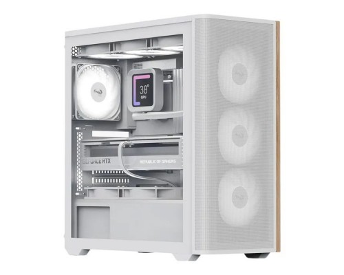 Корпус AeroCool D501A-G-WT-v2 White (ACCM-DS01043.21)