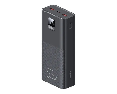 Батарея універсальна Usams PB68 30000mAh PD/3.0/65W, QC/3.0, Black (ATXLOGTC01)